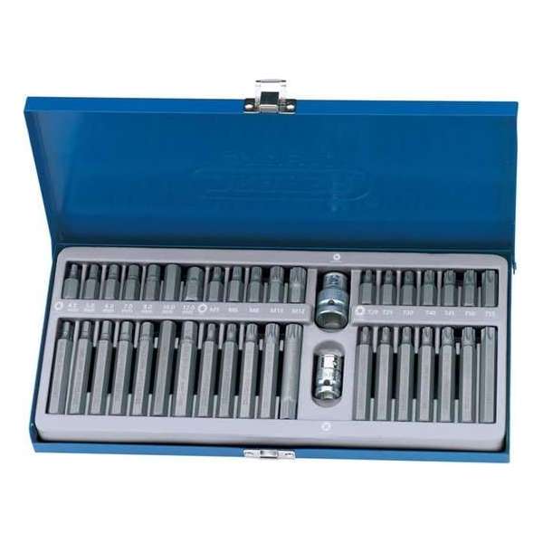Draper Tools Zeshoekige. Torx & spline bit set 40-delig TX-STAR 33322 Draper Tools Zeshoekige. Torx & spline bit set 40-delig TX-STAR 33322
