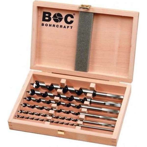 Bohrcraft Slangenborenset type Lewis 8-delig 235mm lang - slangenboor Bohrcraft Slangenborenset type Lewis 8-delig 235mm lang - slangenboor