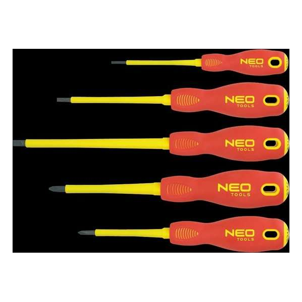 NEO schroevendraaierset 5dlg, 1000v 1x2 NEO schroevendraaierset 5dlg, 1000v 1x2