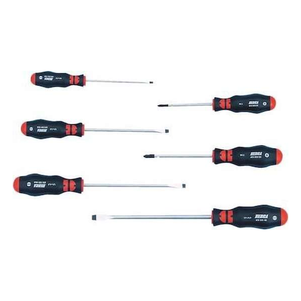 Schroevendraaier set ronde kling PH/sleuf 6-dlg SCHROEVENDRAAIERSET, PH, 6-TLG ZEBRA , Wurth Schroevendraaier set ronde kling PH/sleuf 6-dlg SCHROEVENDRAAIERSET, PH, 6-TLG ZEBRA , Wurth