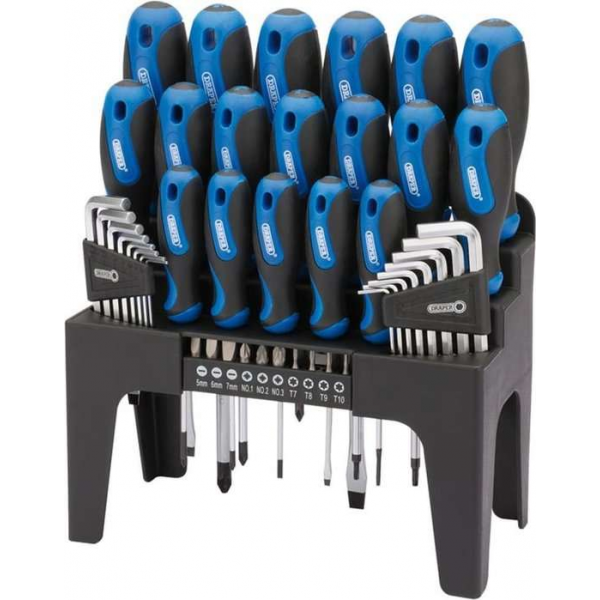 Draper 81294 44-delige Schroevendraaierset + inbussleutels incl. houder Draper 81294 44-delige Schroevendraaierset + inbussleutels incl. houder