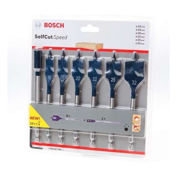 Bosch Speedborenset inclusief verlenstuk 152mm 7-delig diameter 16-32mm (Prijs per 2 stuks) Bosch Speedborenset inclusief verlenstuk 152mm 7-delig diameter 16-32mm (Prijs per 2 stuks)