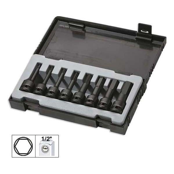 JBM Tools | Set van 8 inbus slagkoppen 1/2" JBM Tools | Set van 8 inbus slagkoppen 1/2"