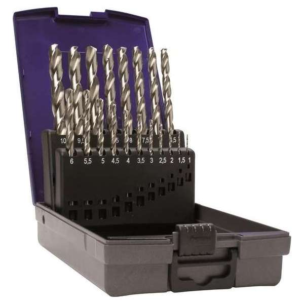 Ivana 25 delig metaalboren assortiment geslepen silverline diameter 1 - 13 mm Ivana 25 delig metaalboren assortiment geslepen silverline diameter 1 - 13 mm