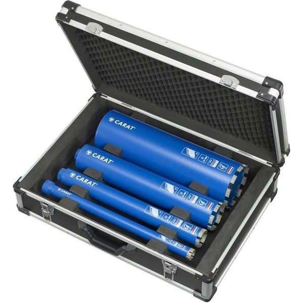 Carat EMSET010NL 4 Delige Diamantborenset beton - 31 / 51 / 81 / 131mm Carat EMSET010NL 4 Delige Diamantborenset beton - 31 / 51 / 81 / 131mm