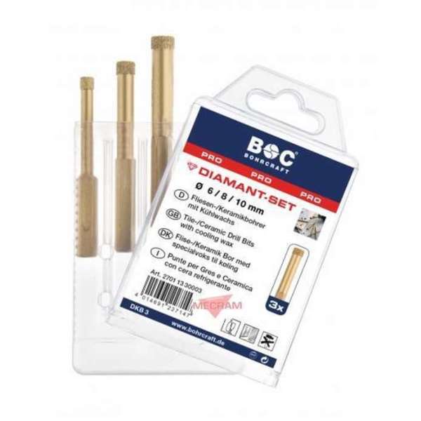 Bohrcraft Diamantboren set PRO - borenset Bohrcraft Diamantboren set PRO - borenset