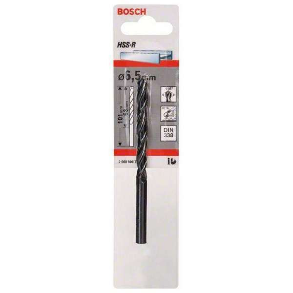 Bosch - Metaalboren HSS-R, DIN 338 6,5 x 63 x 101 mm Bosch - Metaalboren HSS-R, DIN 338 6,5 x 63 x 101 mm
