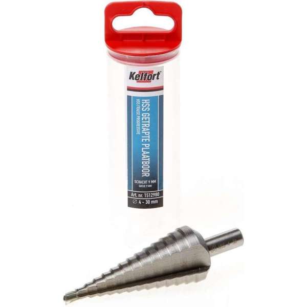 Kelfort Plaatboor getrapt HSS 4-30mm Kelfort Plaatboor getrapt HSS 4-30mm