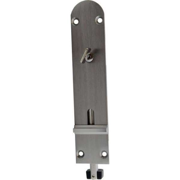 Henderson SF kantschuif binnen onder 190mm met slot satin Henderson SF kantschuif binnen onder 190mm met slot satin