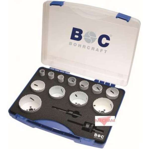 Bohrcraft BI-Metalen gatzagen HSS-E (Co8) gatzagenset 14-delig - gatzaag Bohrcraft BI-Metalen gatzagen HSS-E (Co8) gatzagenset 14-delig - gatzaag