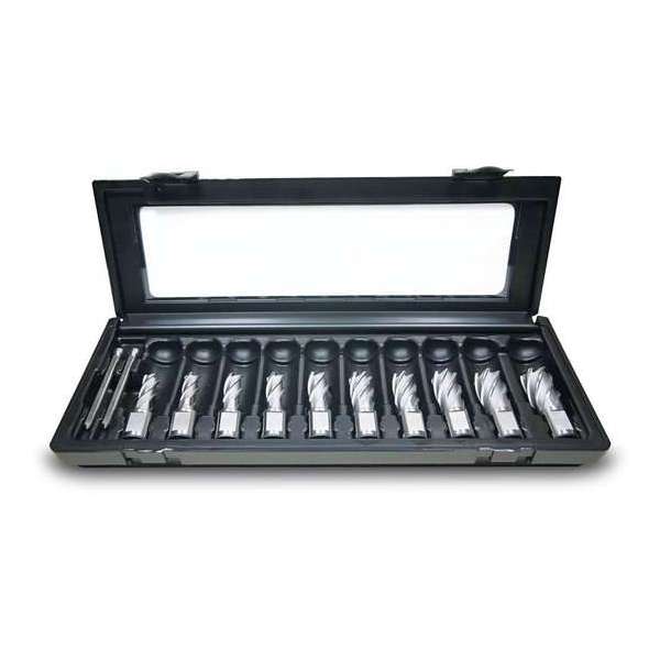 Huvema - Set met HSS kernboren, 25mm snijdiepte - PROMO KB 25-10 (12-22) Huvema - Set met HSS kernboren, 25mm snijdiepte - PROMO KB 25-10 (12-22)