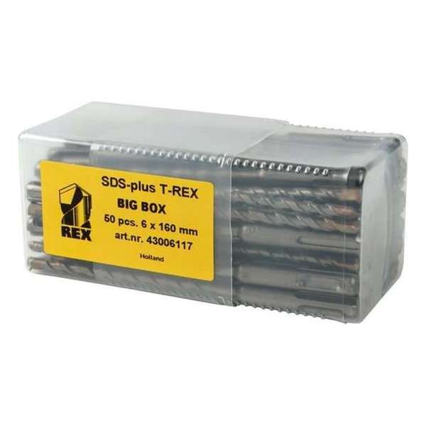 4Tecx Hamerboor 6X100/160mm Sds 50Box 4Tecx Hamerboor 6X100/160mm Sds 50Box