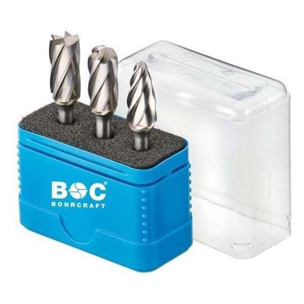 Bohrcraft HM stiftfrezen set met aluminium vertanding 3-delig Bohrcraft HM stiftfrezen set met aluminium vertanding 3-delig