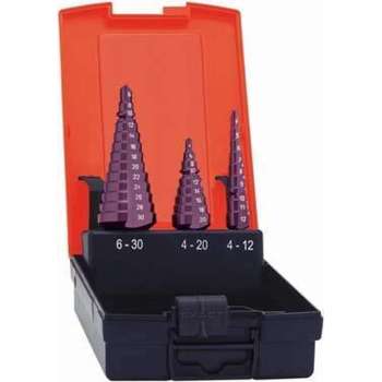 Universele trapborenset HSS TiAIN 4-30mm