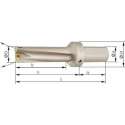 Volboor voor WP met IKmet inwendige koeling 3xD 192x224mm