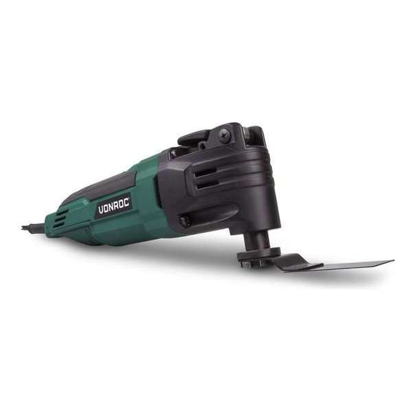 VONROC Multitool – Oscillerend – 300W – Incl. accessoires & opbergtas VONROC Multitool – Oscillerend – 300W – Incl. accessoires & opbergtas