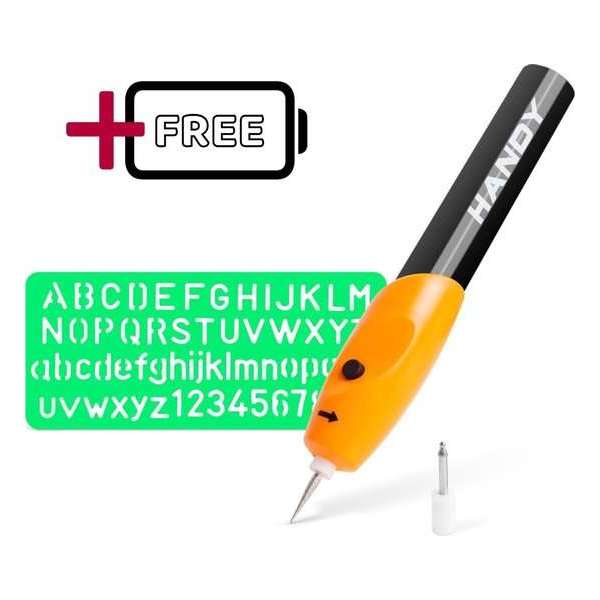 HANDY - Draadloze Graveerpen / Graveermachine / Graveerset op Batterijen (inclusief) HANDY - Draadloze Graveerpen / Graveermachine / Graveerset op Batterijen (inclusief)