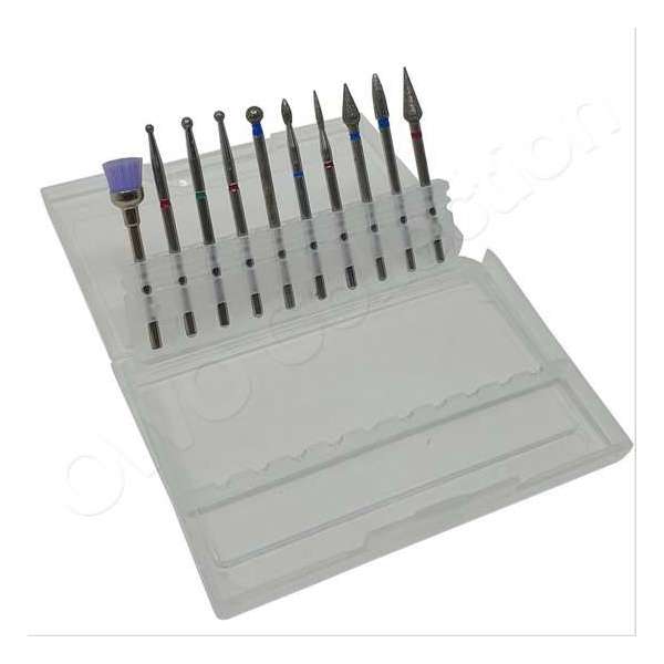 OWO dremel multitool accessoires frezenset - manicure - pedicure tool diamant vijl pollijst graveer set - 10 delig OWO dremel multitool accessoires frezenset - manicure - pedicure tool diamant vijl pollijst graveer set - 10 delig