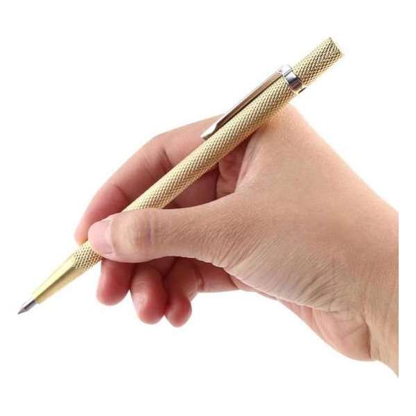 Multifunctionele Graveerpen - Gouden Graveer Pen Voor Graveren Van Metaal - Glas - Hout - Leer - Plastic Multifunctionele Graveerpen - Gouden Graveer Pen Voor Graveren Van Metaal - Glas - Hout - Leer - Plastic