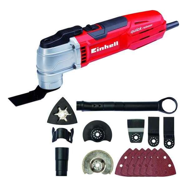 Einhell TE-MG 300 EQ Multitool - Oscillerend - 300 W - Oscillerend - Inclusief 11 accessoires en koffer Einhell TE-MG 300 EQ Multitool - Oscillerend - 300 W - Oscillerend - Inclusief 11 accessoires en koffer