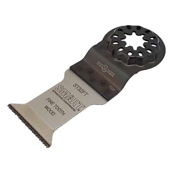 SMART Blades Starlock Multitool Zaagblad - Fijntandig - Hout/Plastic - 32x42mm SMART Blades Starlock Multitool Zaagblad - Fijntandig - Hout/Plastic - 32x42mm