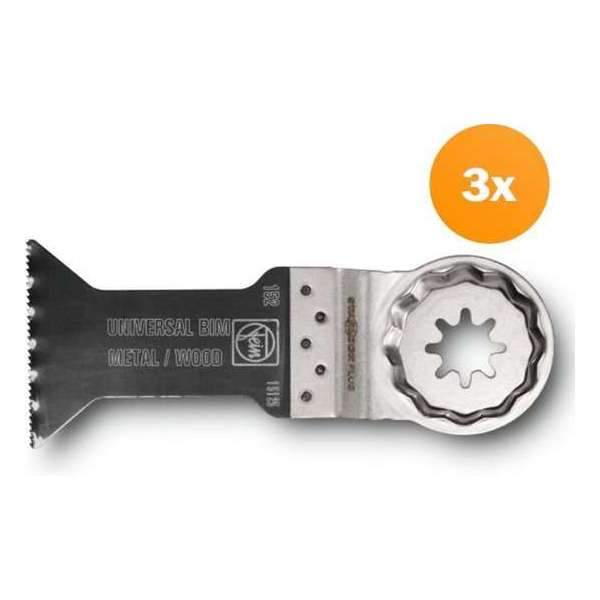 Fein 63502152220 E-Cut Universal zaagblad (3st) - SLP - 44 x 60 mm (152) Fein 63502152220 E-Cut Universal zaagblad (3st) - SLP - 44 x 60 mm (152)