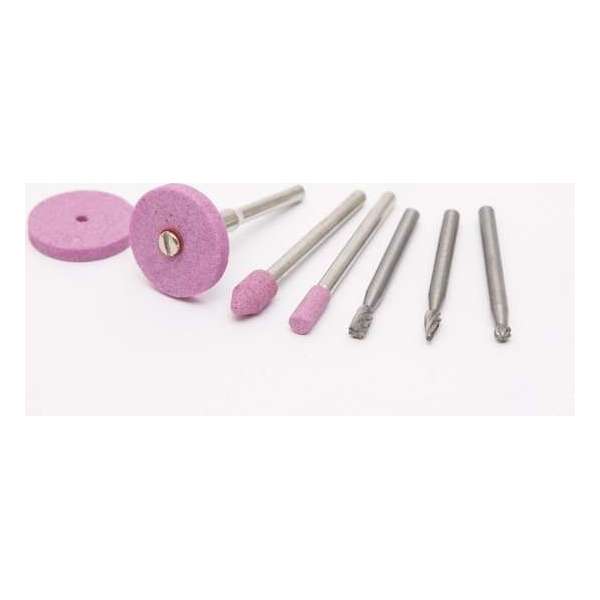 Handy - Frezen voor graveerpen - 7 Stuks - Schacht Ø3.1MM -O.A. Voor Handy Graveerpen Handy - Frezen voor graveerpen - 7 Stuks - Schacht Ø3.1MM -O.A. Voor Handy Graveerpen