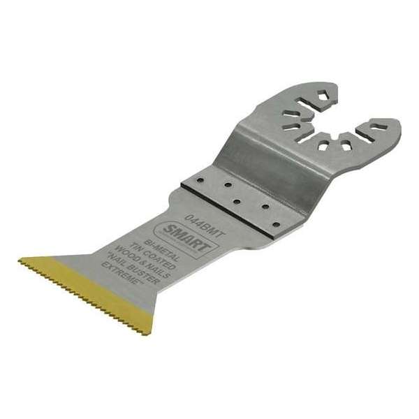 SMART Blades Multitool Zaagblad - 44x55mm - Bi Metaal Titanium Gecoat - Hout/Non-ferro Metaal/Kunststof - 4 stuks SMART Blades Multitool Zaagblad - 44x55mm - Bi Metaal Titanium Gecoat - Hout/Non-ferro Metaal/Kunststof - 4 stuks