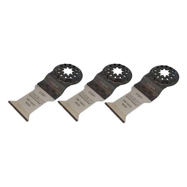 SMART Blades Starlock Multitool Zaagblad - Fijntandig - Hout/Plastic - 32x42mm - 3 stuks SMART Blades Starlock Multitool Zaagblad - Fijntandig - Hout/Plastic - 32x42mm - 3 stuks
