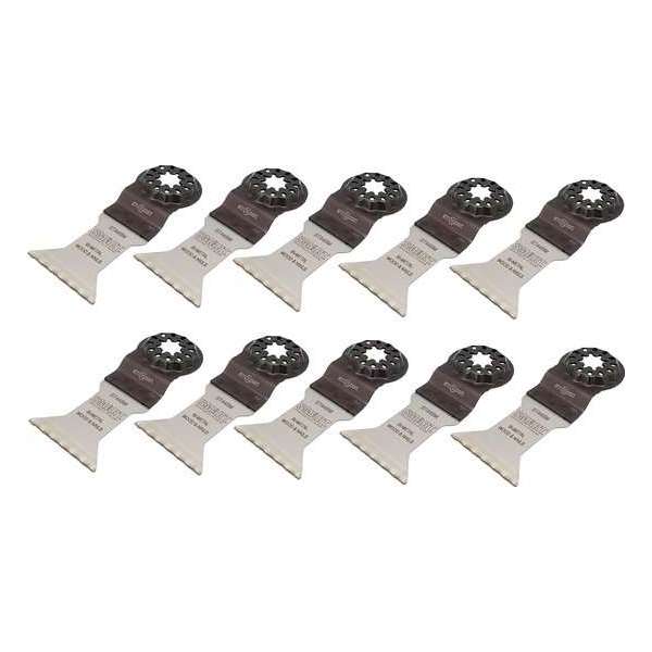 SMART Blades Starlock Multitool Zaagblad - Bi-Metaal - Hout/Spijkers/Schroeven/Non-Ferro - 44x46mm - 10 stuks SMART Blades Starlock Multitool Zaagblad - Bi-Metaal - Hout/Spijkers/Schroeven/Non-Ferro - 44x46mm - 10 stuks