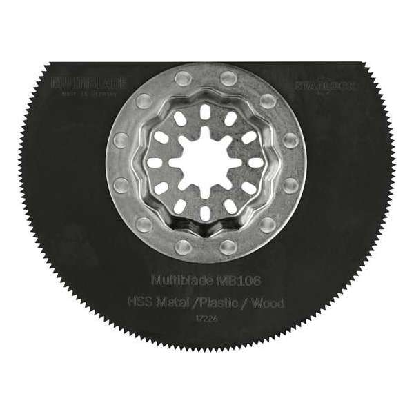 Multiblade Starlock MB106 HSS segmentzaagblad 85mm Multiblade Starlock MB106 HSS segmentzaagblad 85mm