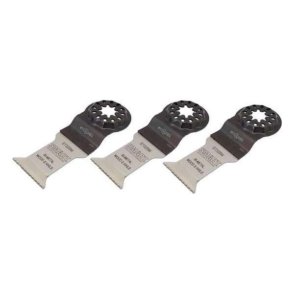 SMART Blades Starlock Multitool Zaagblad - Bi-Metaal - Hout/Spijkers/Schroeven/Non-Ferro - 32x42mm - 3 stuks SMART Blades Starlock Multitool Zaagblad - Bi-Metaal - Hout/Spijkers/Schroeven/Non-Ferro - 32x42mm - 3 stuks