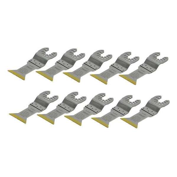 SMART Blades Multitool Zaagblad - 44x55mm - Bi Metaal Titanium Gecoat - Hout/Non-ferro Metaal/Kunststof - 10 stuks SMART Blades Multitool Zaagblad - 44x55mm - Bi Metaal Titanium Gecoat - Hout/Non-ferro Metaal/Kunststof - 10 stuks