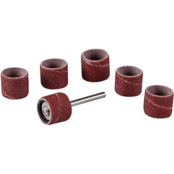 Silverline Schuurkoker Set 12,7 mm. - 1/2" - 80 Korrel - 7 Delig