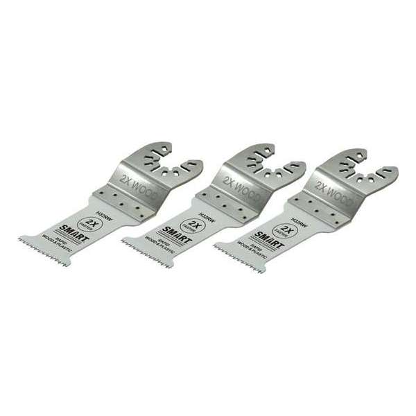 SMART Blades Multitool Zaagblad RapidWood - Hout/Plastic - 32x52mm - 3 stuks SMART Blades Multitool Zaagblad RapidWood - Hout/Plastic - 32x52mm - 3 stuks