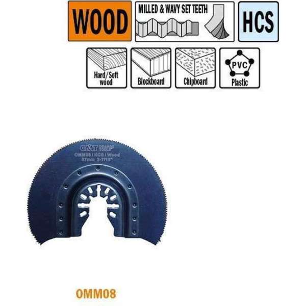 87 mm. Radial-zaagblad voor hout 1st. (Universeel) 87 mm. Radial-zaagblad voor hout 1st. (Universeel)