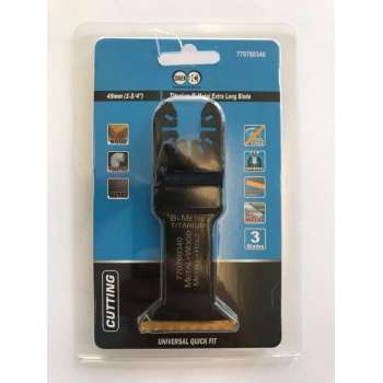 Suilen Multitool zaagjes ( type Fein) 45 mm voor hardhout met spijkers  ( 3 stuks in blister)