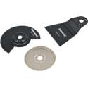 Silverline Multitool Accessoire Set - 64, 68 en 88 mm. - 3 Delig