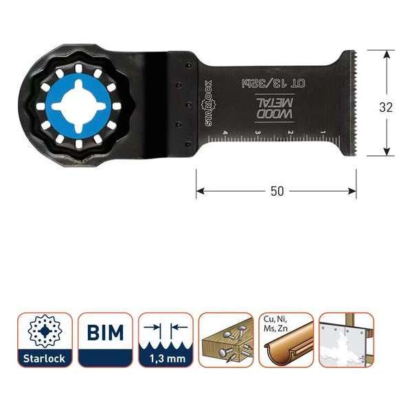 Rotec Multitool zaagblad Metaal Starlock OT13/32bi Rotec Multitool zaagblad Metaal Starlock OT13/32bi