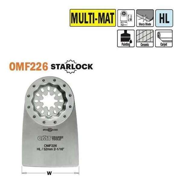 multitool 52mm stabiele schraper voor alle materialen (1 stuk) multitool 52mm stabiele schraper voor alle materialen (1 stuk)