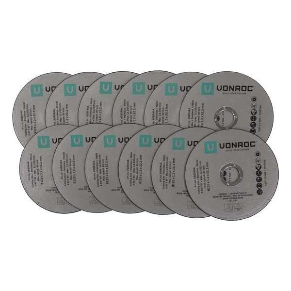 VONROC Doorslijpschijven set – Ø125MM – 12 stuks VONROC Doorslijpschijven set – Ø125MM – 12 stuks