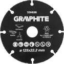 Graphite Carbide Multi Slijpschijf voor hout, kunststof, gips, ect. 125mm