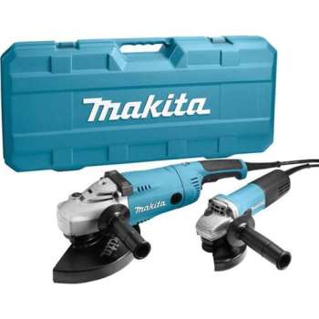 Makita DK0053G Haakse slijper set (GA9020 & 9558HN) in koffer - 2200W / 840W - 230mm / 125mm
