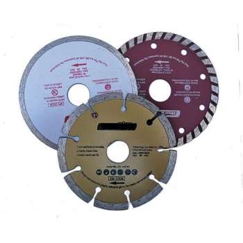 LOWBUDGET TOOLS - Set van drie diamant slijpschijven 115 mm - beton, marmer, graniet, keramiek en glas
