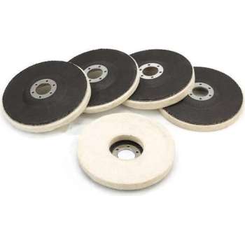 Westfalia Polijstschijven set vilt 125 mm/22,23 mm 5-delig