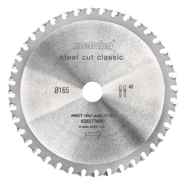 Metabo 628273000 Cirkelzaagblad - 165 x 20 x 40T - Metaal Metabo 628273000 Cirkelzaagblad - 165 x 20 x 40T - Metaal