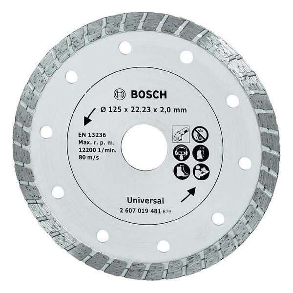 Bosch Diamantschijf - Turbo -125 mm Bosch Diamantschijf - Turbo -125 mm