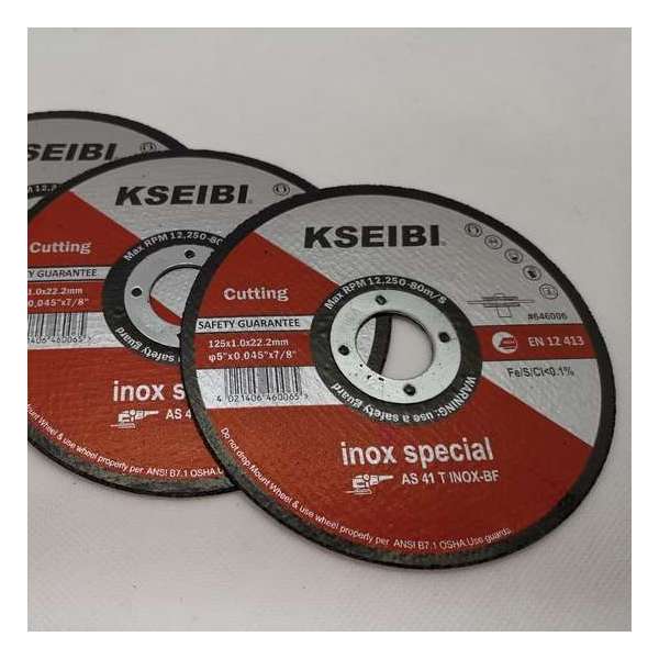 Kseibi Doorslijpschijf Inox Special 125mm (pak van 25 stuks) Kseibi Doorslijpschijf Inox Special 125mm (pak van 25 stuks)