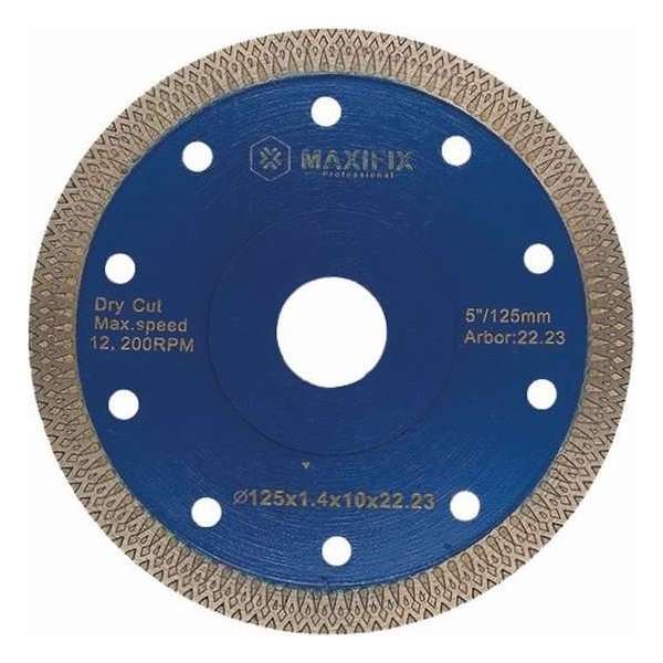 Maxifix - Slijpschijf - Diamantschijf - Beton - Steen - Gips - Tegel - 125 mm Maxifix - Slijpschijf - Diamantschijf - Beton - Steen - Gips - Tegel - 125 mm