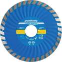 Silverline Diamant Turbo Wave Snijschijf - Doorslijpschijf - 115 mm. - Asgat 22,23 mm, Gesloten Velg